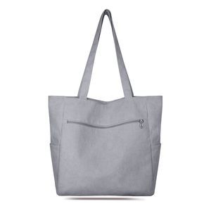 Corduroy Tote Bag With Zier, Large Shoulder Bag Hobo Handbag Tote :]